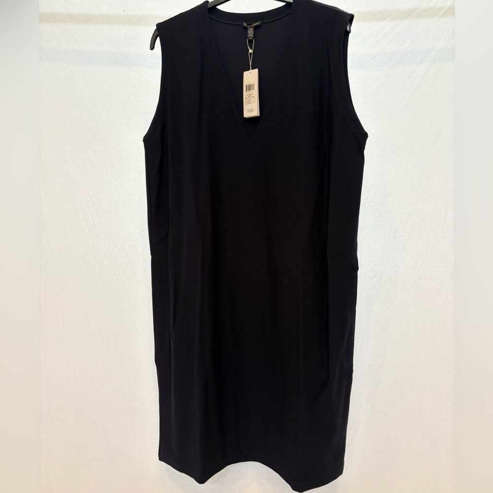 NWT!!! Eileen Fisher V-Neck Sleeveless Dress